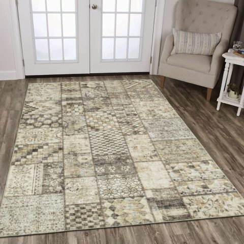 Monivärinen, digiprintattu Opus Patch-matto.