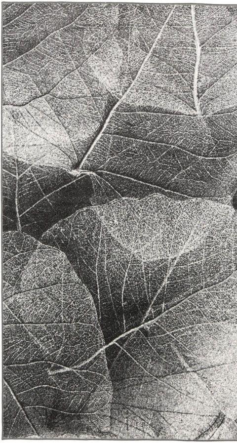 Linea Leaf käytävämatto, harmaa